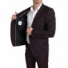 Abito MARTINI monopetto marrone 2 pezzi - IT52 - L