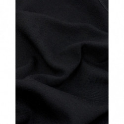 Top nero a maniche corte in misto cashmere - L