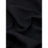 Top nero a maniche corte in misto cashmere - L