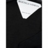 Top nero a maniche corte in misto cashmere - L
