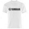 T-shirt maglietta Yamaha - Colore Bianco - logo nero - Taglia XL