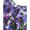 Abito a trapezio in cotone elasticizzato viola anemone - IT44 - L