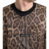 Abbigliamento sportivo senza maniche seta leopardata marrone - IT46