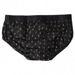 Intimo slip Brandon in cotone punteggiato nero - IT3 - XS