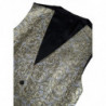 Gilet jacquard floreale Gilet formale dorato - IT48 - M