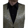 Gilet jacquard floreale Gilet formale dorato - IT48 - M