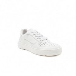 Sneaker in pelle bianca -...