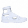 Sneaker Bianca In Pelle E Tessuto - EU42/US9