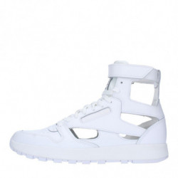 Sneaker Bianca In Pelle E Tessuto - EU42/US9