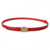 Cintura fibbia metallo inciso oro pelle rossa - 105 CM / 42 INCHES