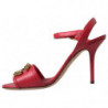 Sandali tacco spillo cinturino alla caviglia rosso - EU38/US7.5