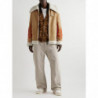 Giacca in pelle beige - L