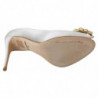 Scarpe décolleté raso tacco aperto cristalli bianchi - EU35/US4.5