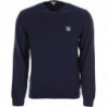 Maglione in cotone blu - L