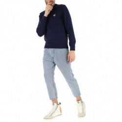 Maglione in cotone blu - L