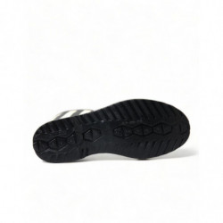 Scarpe con stivali piatti alti al ginocchio in gomma nera - EU35/US4.5