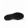 Scarpe con stivali piatti alti al ginocchio in gomma nera - EU35/US4.5