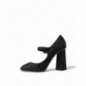 Scarpe décolleté Mary Jane con tacco in broccato nero - EU36.5/US6