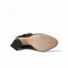 Scarpe décolleté Mary Jane con tacco in broccato nero - EU36.5/US6
