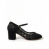 Scarpe décolleté in pizzo nero Mary Jane Taormina - EU36/US5.5
