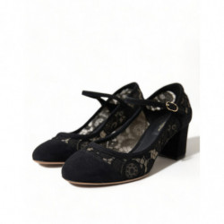 Scarpe décolleté in pizzo nero Mary Jane Taormina - EU36/US5.5