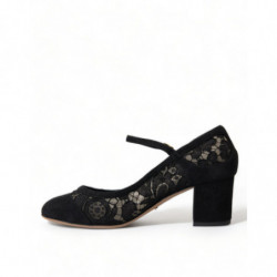 Scarpe décolleté in pizzo nero Mary Jane Taormina - EU36/US5.5