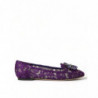 Scarpe basse Vally Taormina con cristalli di pizzo viola - EU37/US6.5