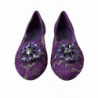 Scarpe basse Vally Taormina con cristalli di pizzo viola - EU37/US6.5