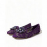 Scarpe basse Vally Taormina con cristalli di pizzo viola - EU37/US6.5