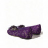 Scarpe basse Vally Taormina con cristalli di pizzo viola - EU37/US6.5