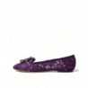 Scarpe basse Vally Taormina con cristalli di pizzo viola - EU37/US6.5