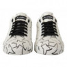 Scarpe da ginnastica basse con stelle in pelle bianca - EU40.5/US7.5