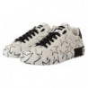 Scarpe da ginnastica basse con stelle in pelle bianca - EU40.5/US7.5