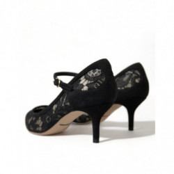 Décolleté in pizzo Taormina in viscosa nera - EU34/US3.5