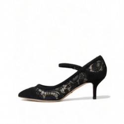 Décolleté in pizzo Taormina in viscosa nera - EU34/US3.5