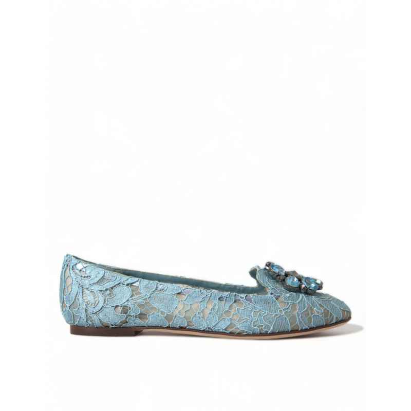 Scarpe basse con cristalli di pizzo Blu Vally Taormina - EU37/US6.5