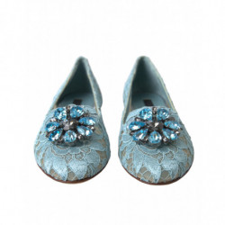 Scarpe basse con cristalli di pizzo Blu Vally Taormina - EU37/US6.5