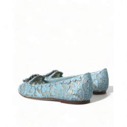Scarpe basse con cristalli di pizzo Blu Vally Taormina - EU37/US6.5