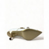 Scarpe décolleté Mary Jane bianche con perle di cristallo - EU38/US7.5