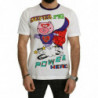 T-shirt Super Power Pig in cotone bianco - IT46 - S