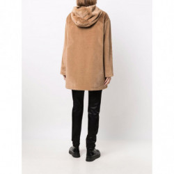 Giacche e cappotto in poliestere beige - S