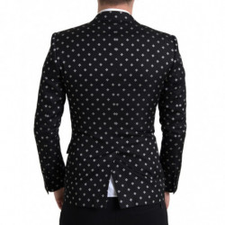 Blazer doppiopetto nero slim fit - IT44 - S