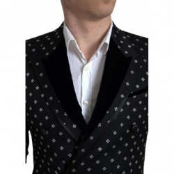 Blazer doppiopetto nero slim fit - IT44 - S