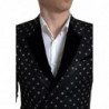 Blazer doppiopetto nero slim fit - IT44 - S