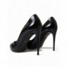 Scarpe con tacco décolleté in pelle verniciata nera - EU36/US5.5