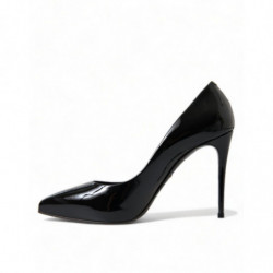 Scarpe con tacco décolleté in pelle verniciata nera - EU36/US5.5