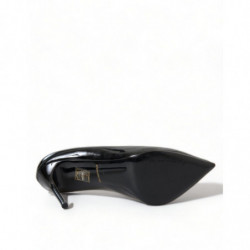 Scarpe con tacco décolleté in pelle verniciata nera - EU36/US5.5