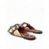 Scarpe sandali cristallo motivo floreale multicolore - EU35/US4.5