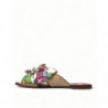 Scarpe sandali cristallo motivo floreale multicolore - EU35/US4.5