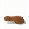 Scarpe sandali cristallo motivo floreale multicolore - EU35/US4.5